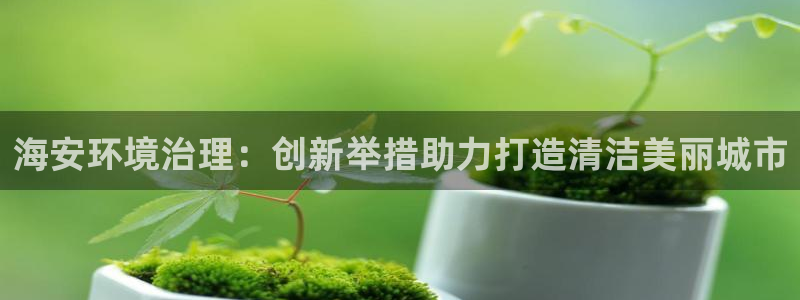 凯发官网入口首页：海安环境治理：创新举措