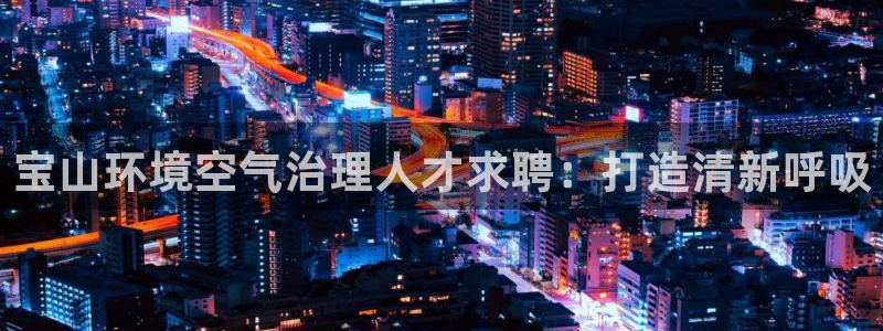 凯发k8·中国官方网站|宝山环境空气治理人才求聘：打造清新呼吸